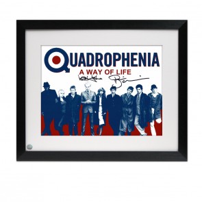 Phil Daniels and Leslie Ash Signed Quadrophenia Poster: A Way Of Life. Framed