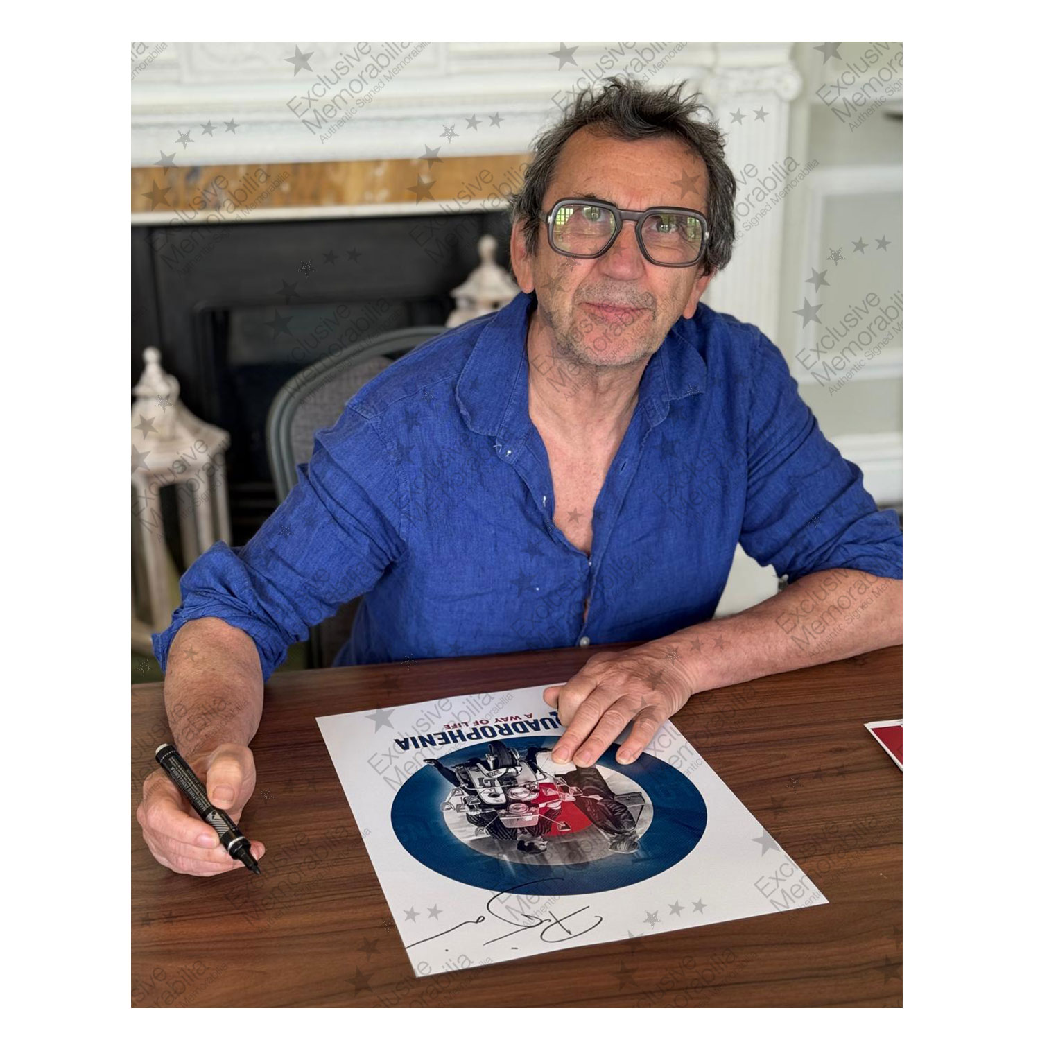 Phil Daniels & Leslie Ash Signed Quadrophenia Poster. Deluxe Frame
