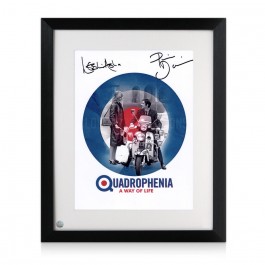 Phil Daniels And Leslie Ash Signed Quadrophenia Film Poster. Framed