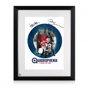 Phil Daniels and Leslie Ash Signed Quadrophenia Poster: Jimmy and Steph. Framed