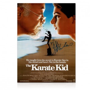 Ralph Macchio Signed The Karate Kid Poster