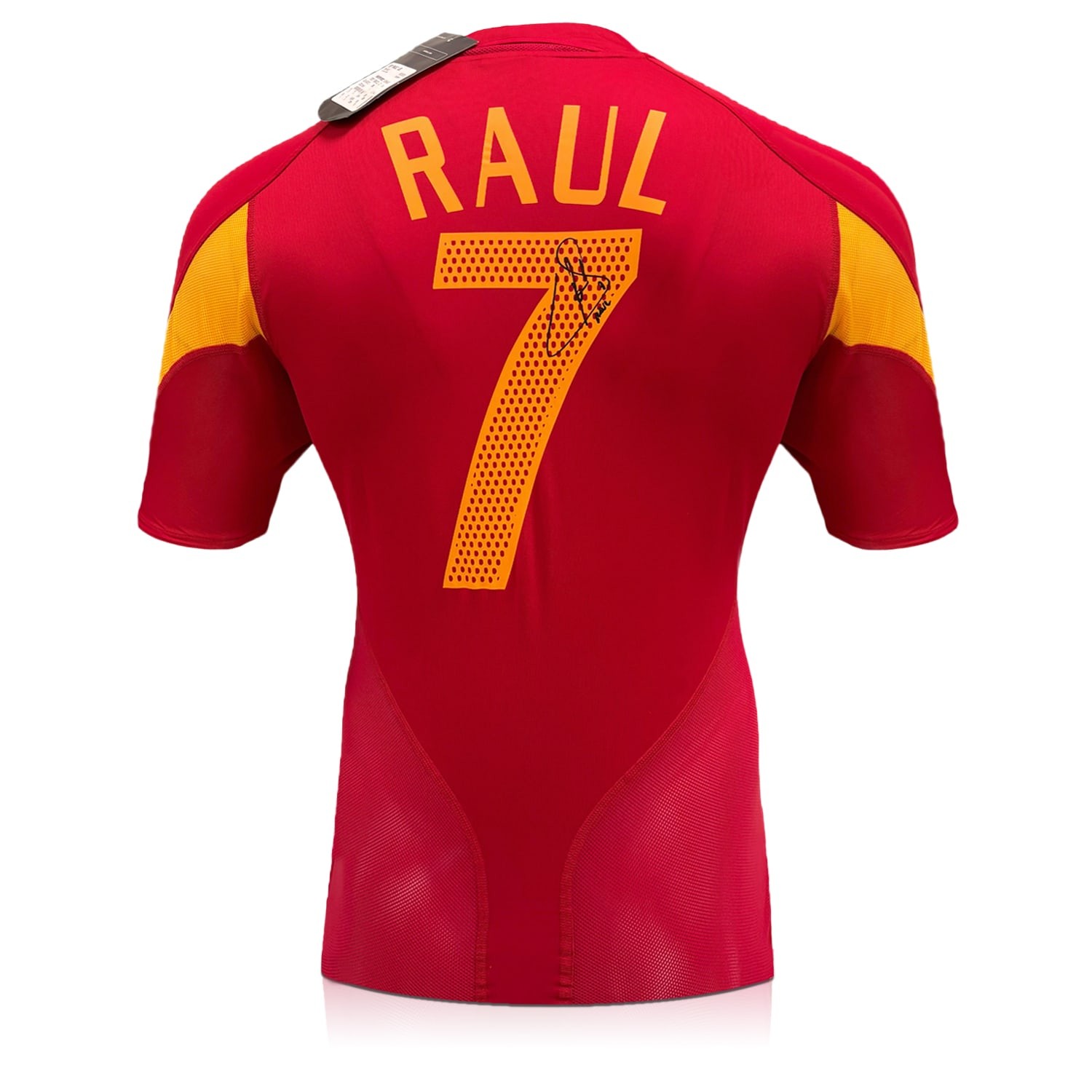 Raul Signed Original Spain 2004-06 Home Football Shirt (With Tags)