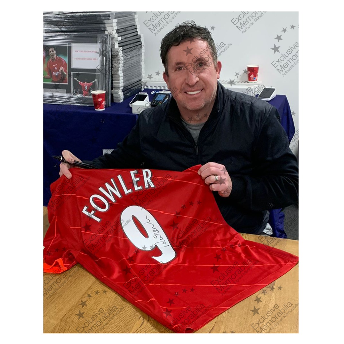 Robbie Fowler Signed Liverpool 2021-22 Football Shirt. Superior Frame