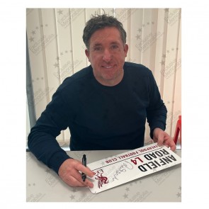 Robbie Fowler Signed Liverpool Street Sign. Framed