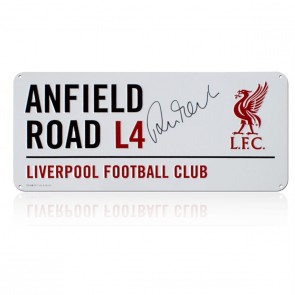 Robbie Fowler Signed Liverpool Street Sign
