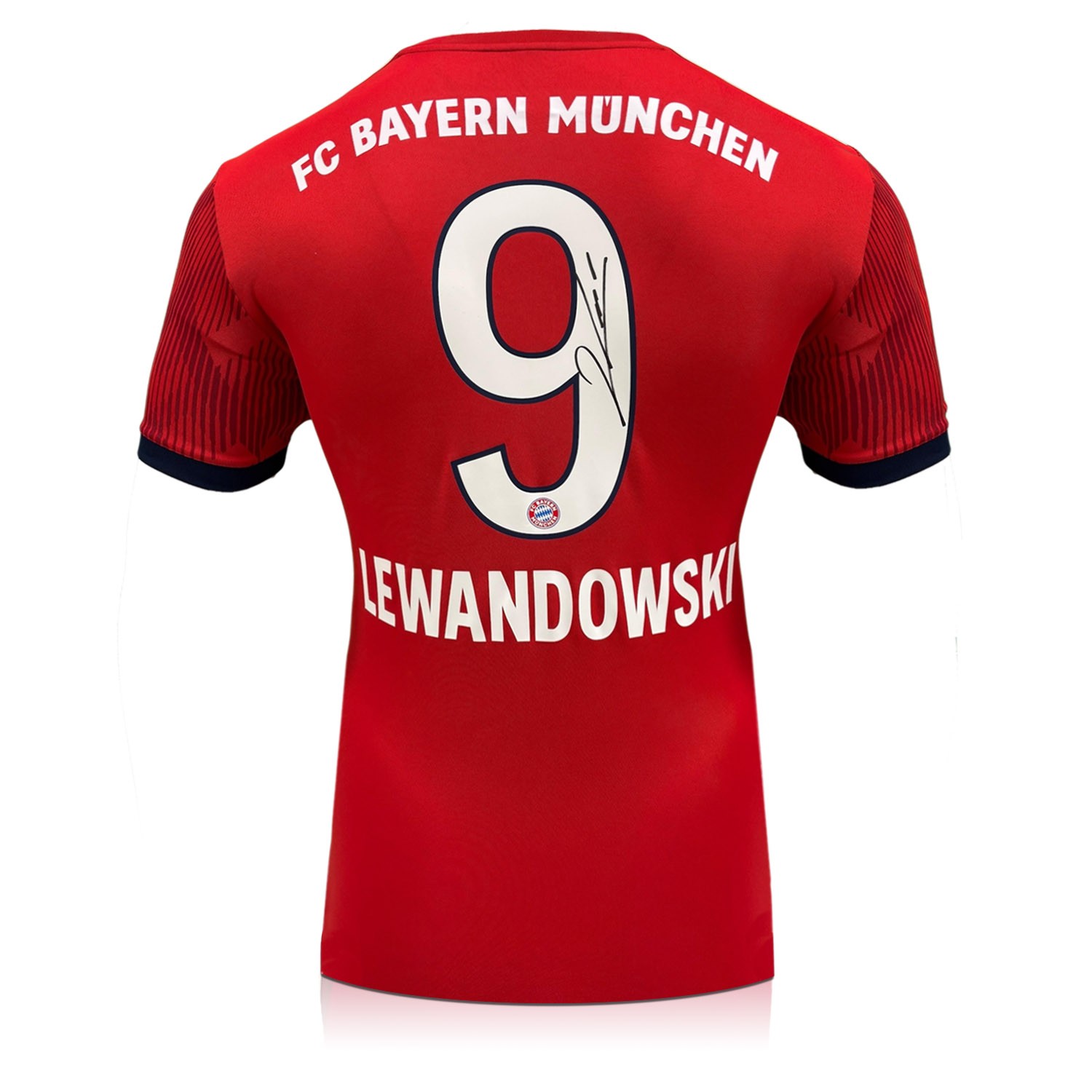 Robert Lewandowski Signed Original Bayern Munich 2018-19 Home Football Shirt