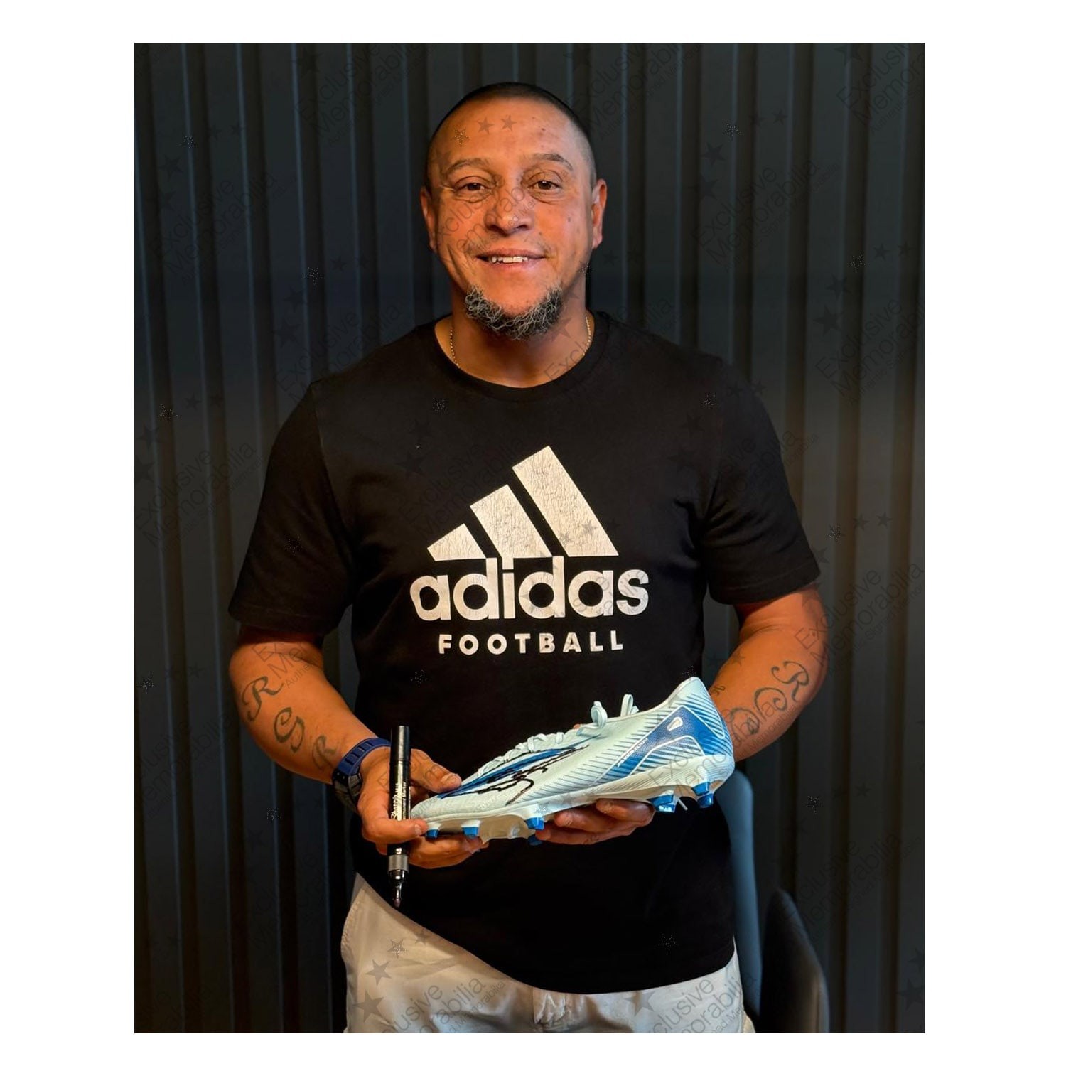 Roberto Carlos Signed Football Boot