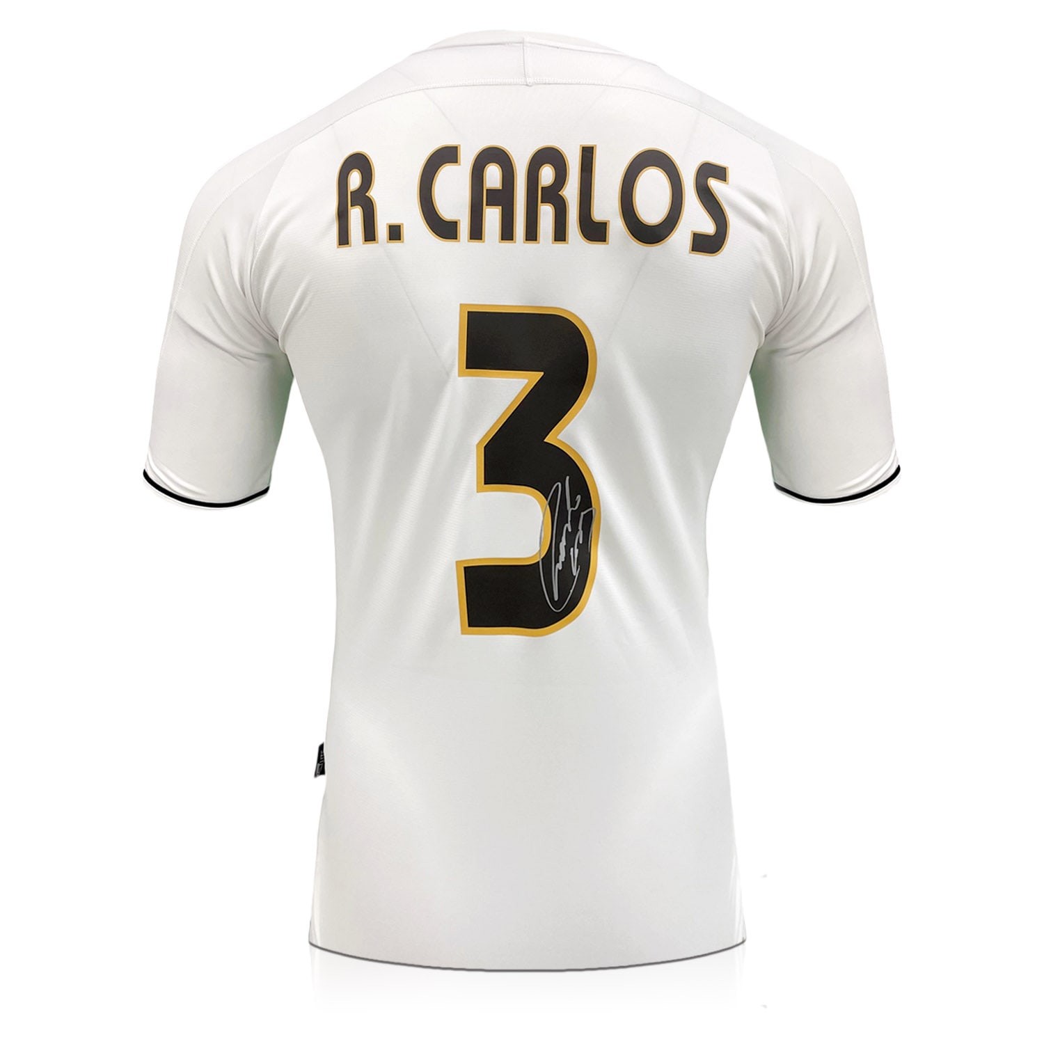 Roberto Carlos Signed Original Real Madrid 2003-04 Home Football Shirt