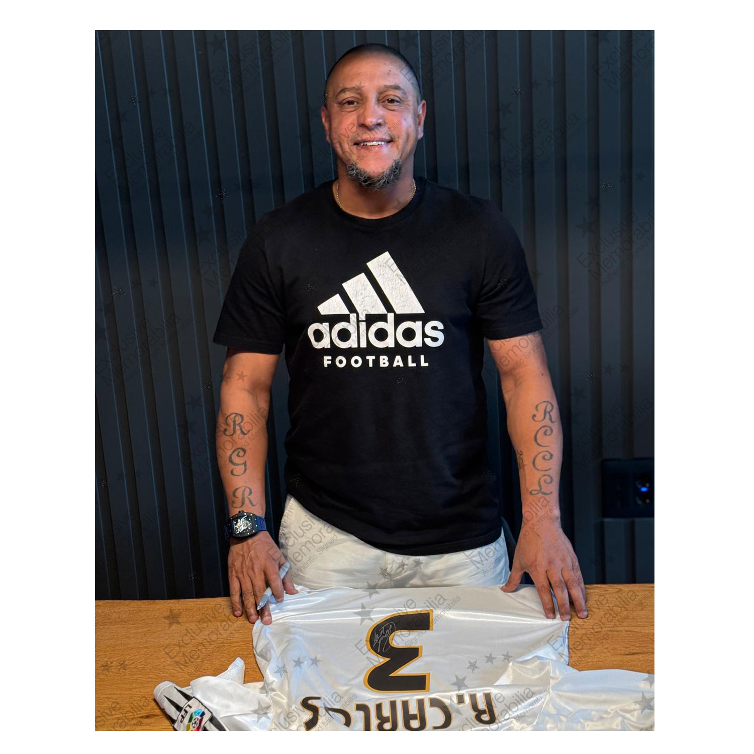 Roberto Carlos Signed Original Real Madrid 2004-05 Home Football Shirt