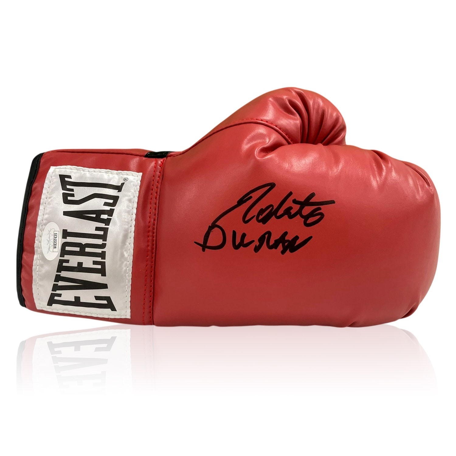 Roberto Duran Signed Red Boxing Glove