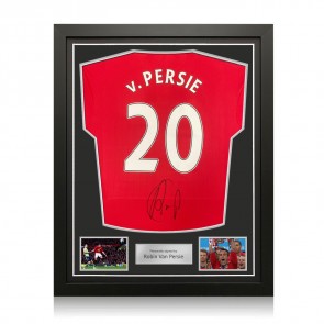 Robin Van Persie Signed Manchester United 2022-23 Football Shirt. Standard Frame