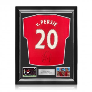 Robin Van Persie Signed Manchester United 2022-23 Football Shirt. Superior Frame