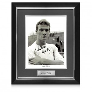 Rodney Marsh Signed Fulham Photo. Deluxe Frame