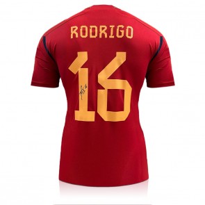 Rodri Signed Spain 2022 Football Shirt 