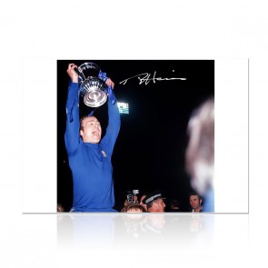 Ron Harris Signed Chelsea Photo: Cup Final Replay