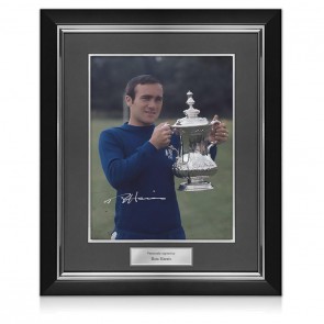 Ron Harris Signed Photo: Trophy. Deluxe Frame