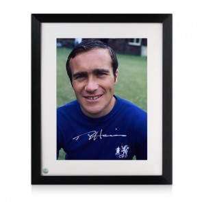 Ron Harris Signed Photo: Chelsea Legend. Standard Frame