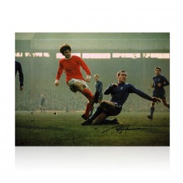 Ron Harris Signed Photo - Tackle On George Best