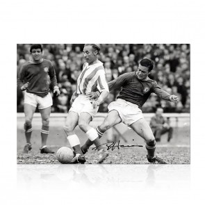 Ron Harris Signed Photo: Tackle On Stanley Matthews
