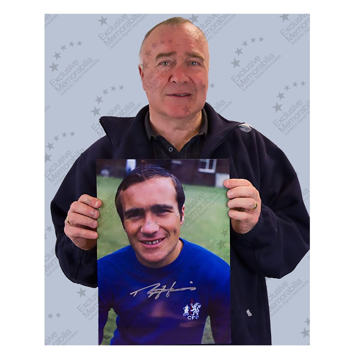 Ron Harris Signed Photo: Chelsea Legend