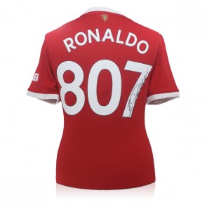 Cristiano Ronaldo Signed Manchester United 2021-22 Shirt. 807 Goals
