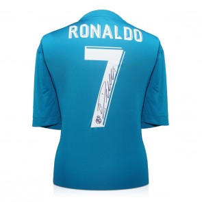  Cristiano Ronaldo Signed Real Madrid 2017-18 Third Shirt 