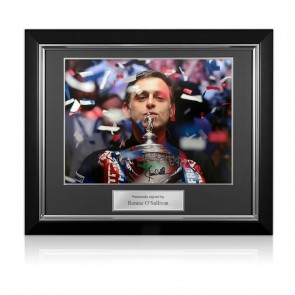 Ronnie O'Sullivan Signed Snooker Photo: 7th World Championship. Deluxe Frame