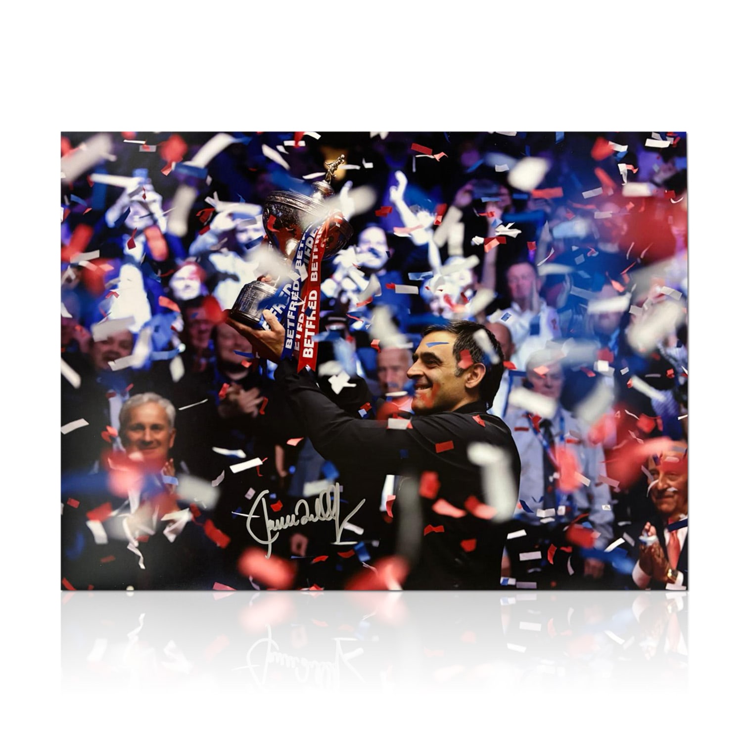 Ronnie O'Sullivan Signed Snooker Photo: Confetti