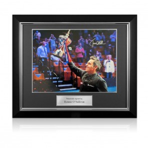 Ronnie O'Sullivan Signed Snooker Photo: 2020 World Champion. Deluxe Frame