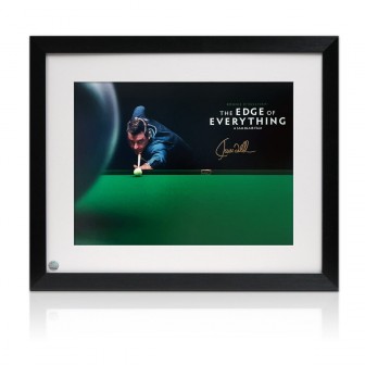 Ronnie O'Sullivan Signed Snooker Poster: The Edge of Everything. Framed