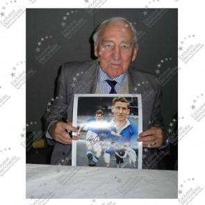 Roy Bentley Signed Chelsea Photo. Deluxe Frame