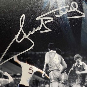 Ricky Villa Signed Tottenham Hotspur Photograph. Damaged A
