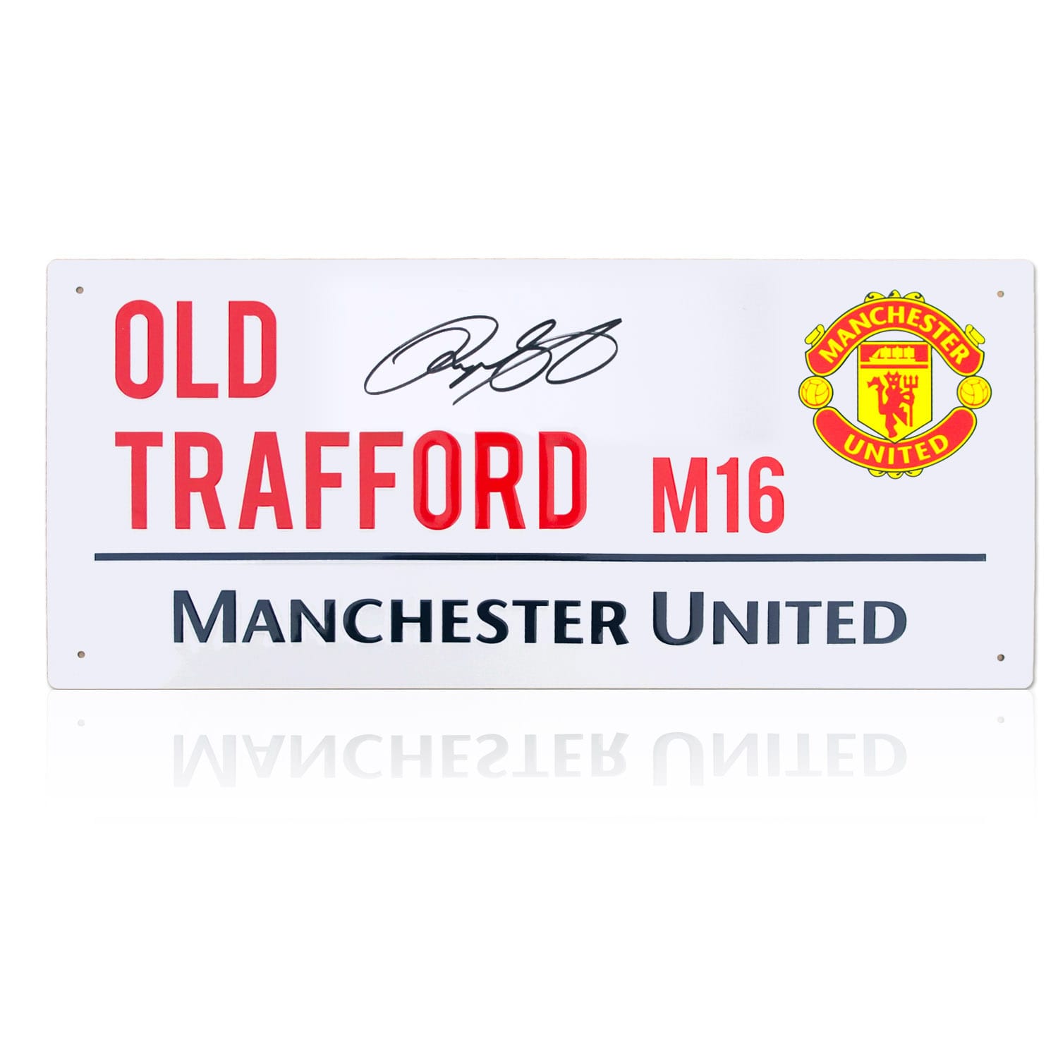 Ryan Giggs Signed Manchester United Street Sign