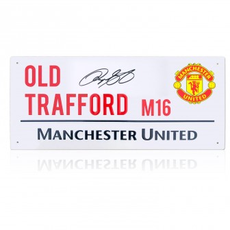 Ryan Giggs Signed Manchester United Street Sign