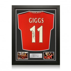 Ryan Giggs Signed Manchester United 2022-23 Football Shirt. Standard Frame