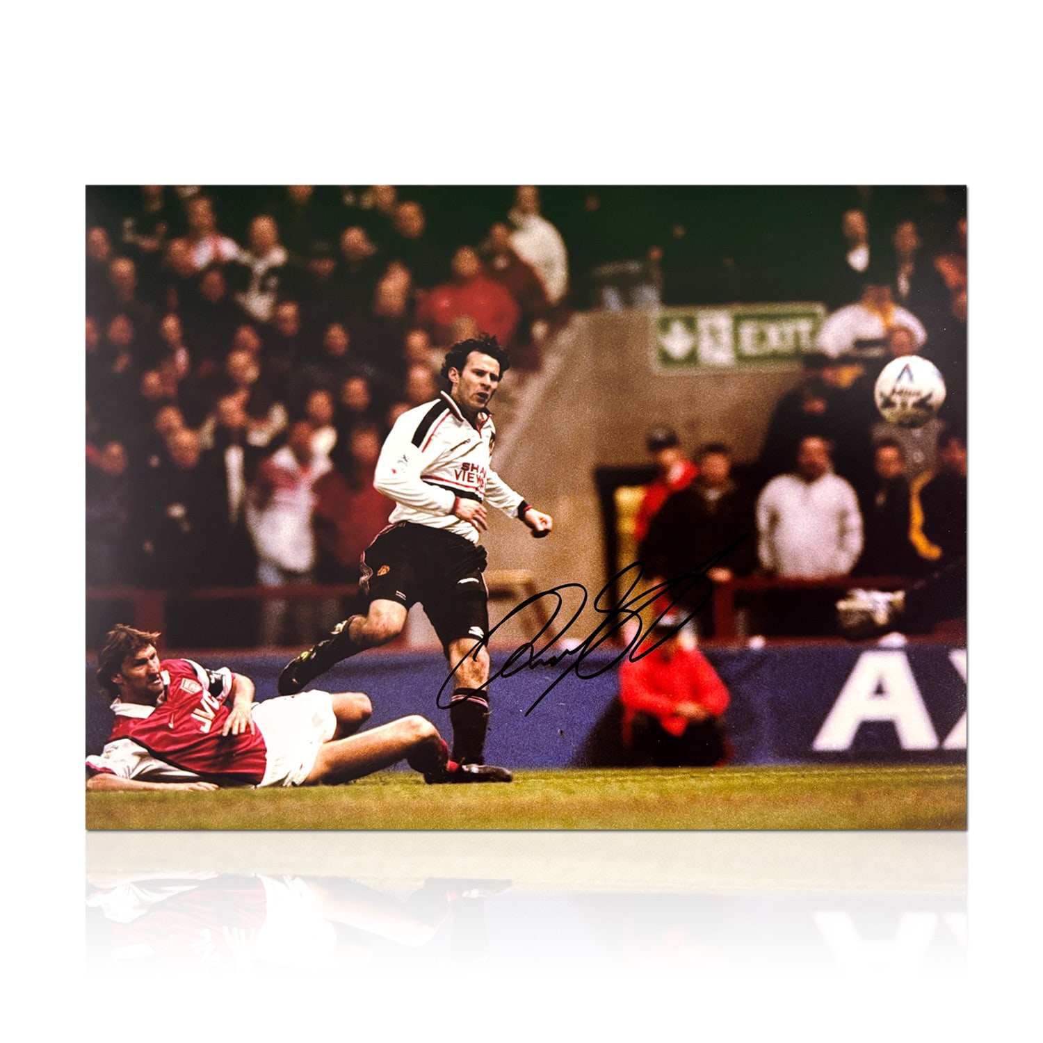 Ryan Giggs Signed Manchester United Football Photo: FA Cup Goal 