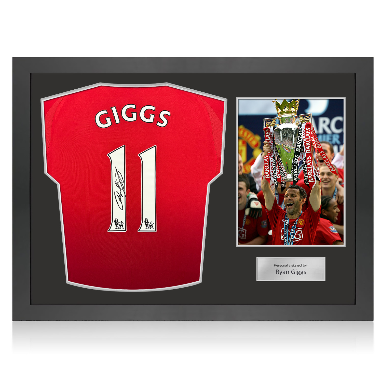 Ryan Giggs Signed Manchester United 2024-25 Football Shirt. Icon Frame