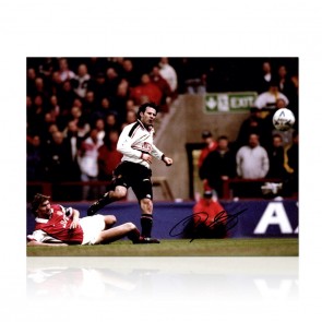 Ryan Giggs Signed Manchester United Football Photo: Semi-Final Goal