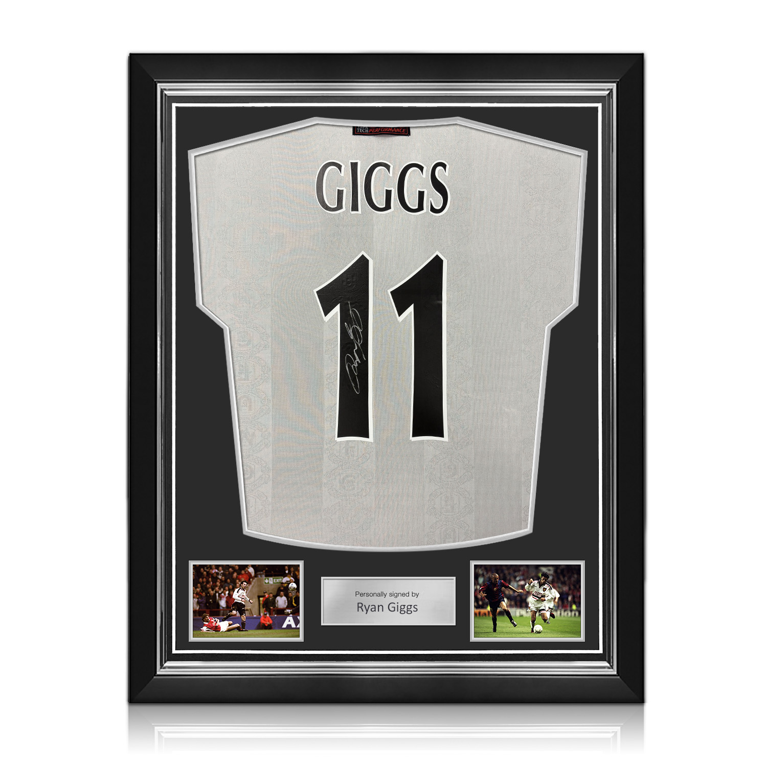 Ryan Giggs Signed Original Manchester United 1997-99 Away Football Shirt. Superior Frame