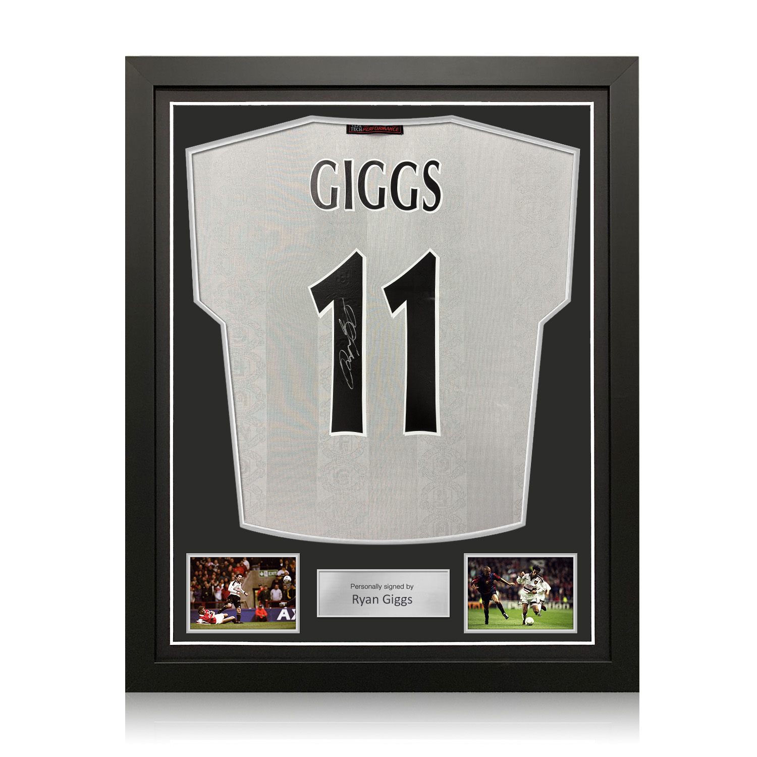 Ryan Giggs Signed Original Manchester United 1997-99 Away Football Shirt. Standard Frame