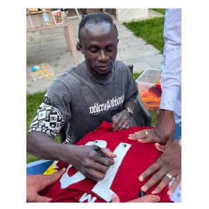 Sadio Mane Signed Liverpool 2019-20 Football Shirt. Damaged A