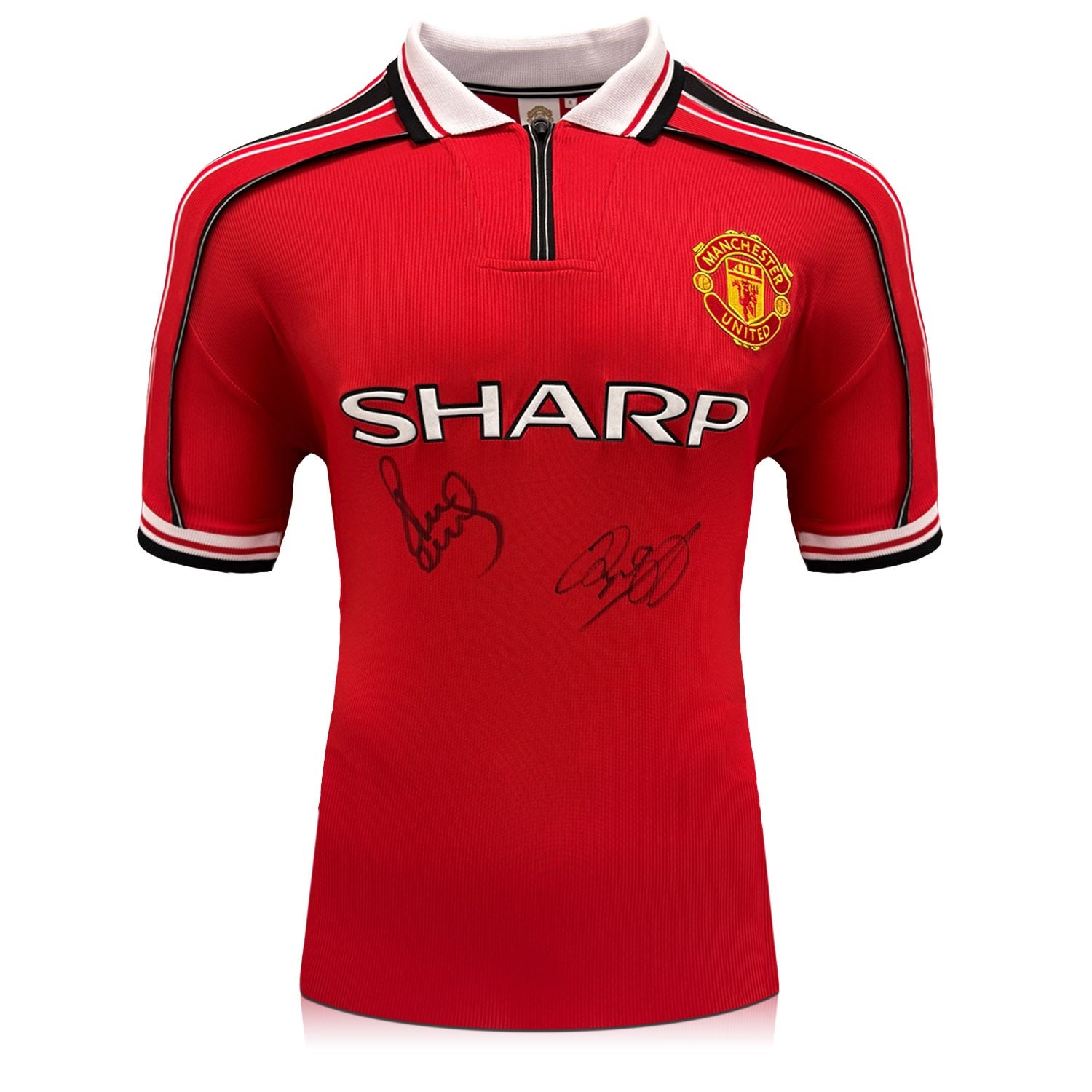 Paul Scholes & Ryan Giggs Signed Manchester United 1998-00 Football Shirt