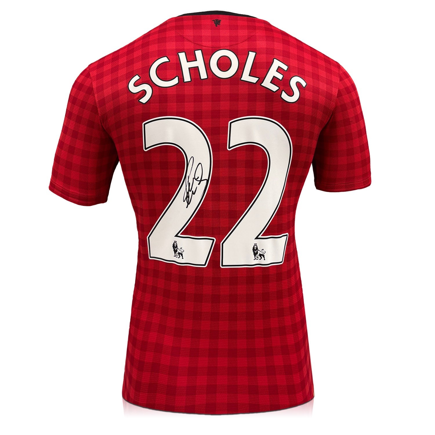 Paul Scholes Signed Original Manchester United 2012-13 Football Shirt (Original Print)
