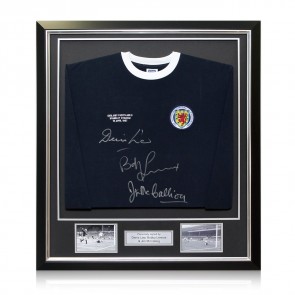 Framed Multi Signed Scotland Shirt