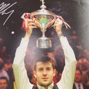 Signed Mark Selby Snooker Photo: World Champion. Damaged A