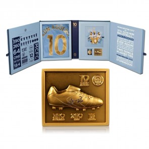 Sergio Aguero Signed Manchester City Legends Collectors Box Set