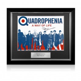 Phil Daniels Signed Quadrophenia Poster: A Way Of Life. Deluxe Frame
