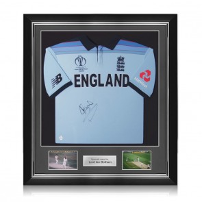 Ian Botham Signed ODI England Cricket Shirt. Deluxe Frame