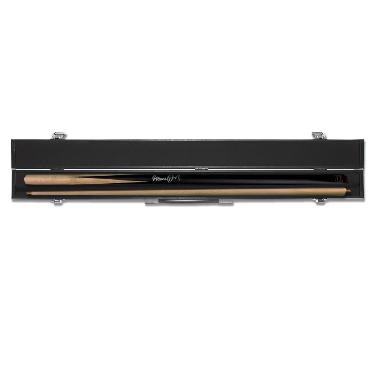 Steve Davis Signed Snooker Cue. In Display Case