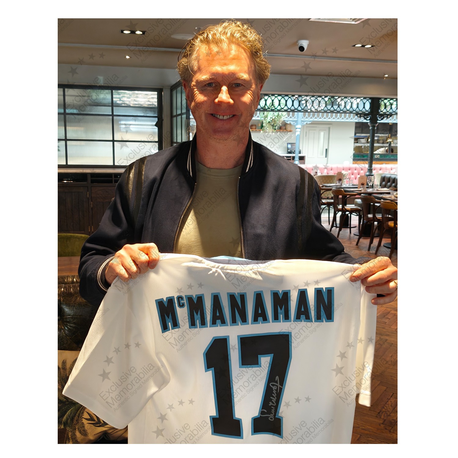 Steve McManaman Signed England 1996 Home Football Shirt